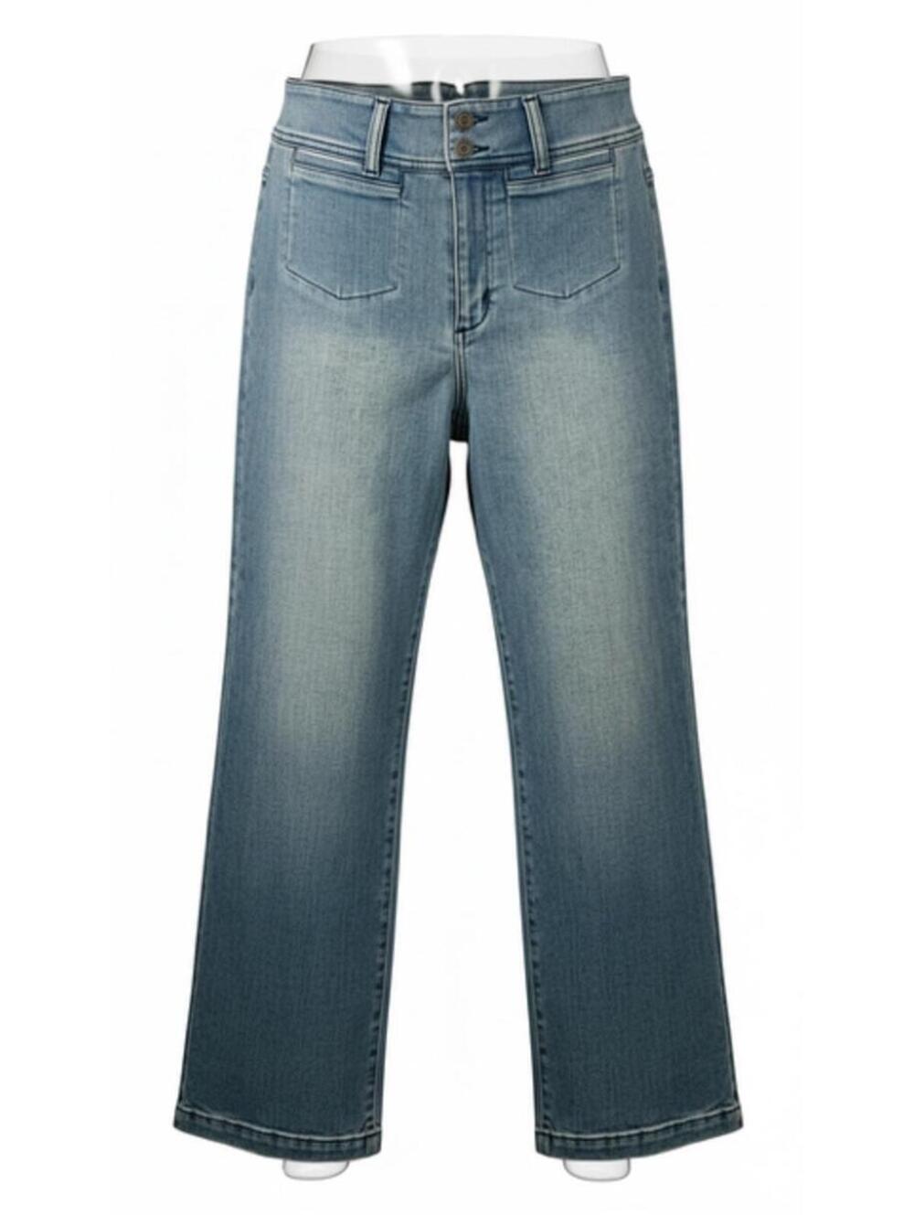 J.McLaughlin High-Waisted Flare Leg Blue Denim Jeans